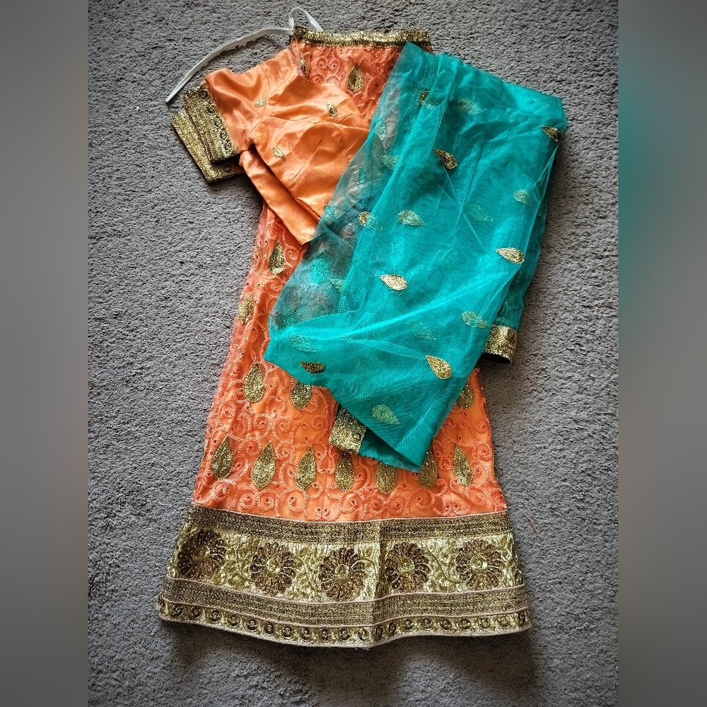 Indian Bollywood Outfit Lehenga Chaniya Ghaghra Choli With Dupatta Full Set